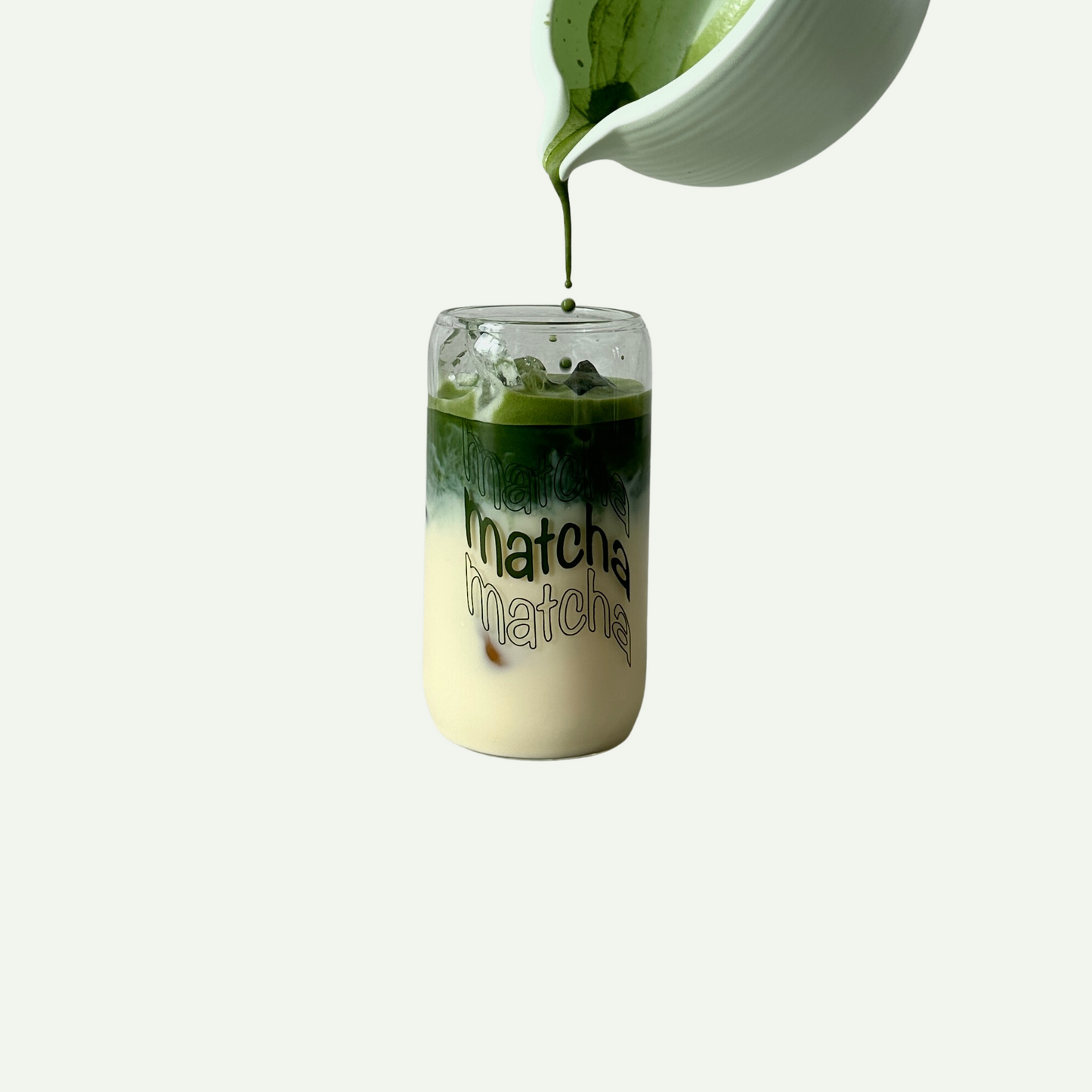 MatchaCha glass Cup
